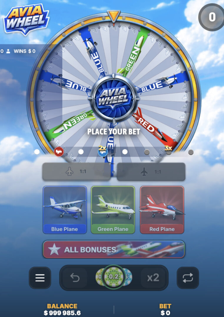 Avia Wheel app sign up bonus free موبائل کی عمودی اسکرین پر چپس اور x2 اور Repeat بٹن